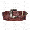 Artisanal Mastery Hand-Carved Leather Belts for Timeless Style (AE07)