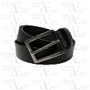 Smooth Black Leather Belt (AE10)
