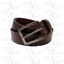 Smooth Brown Leather Belt (AE11)