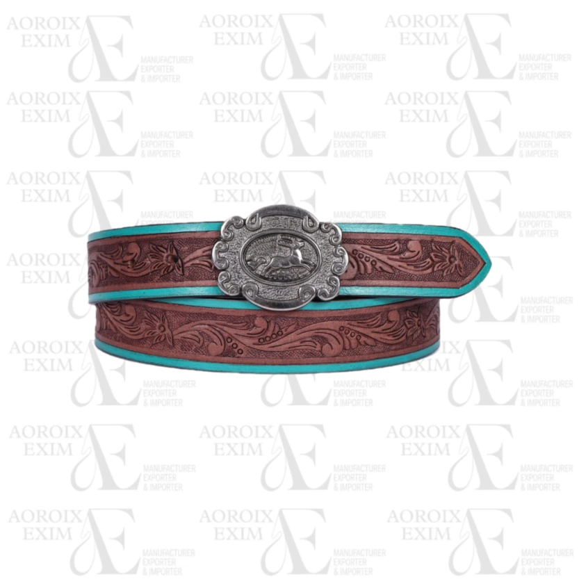 Artisanal Flair Hand Carved Leather Belts Redefining Style (AE23)