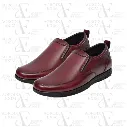 Slip On Maroon Leather Shoes (AE36)